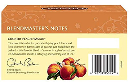Celestial Seasonings Chamomile Tea Bags - Honey Vanilla Herbal Tea, Caffeine Free, 20 Bags Per Box (Pack of 6)