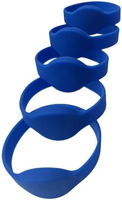 YARONGTECH 5pcs NFC Tags NTAG215 Wristbands Compatible with Amiibo TagMo and NFC-Enabled Mobile Phones and Devices (Black)