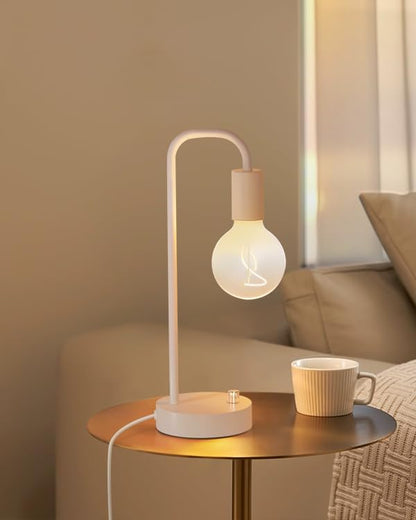ONEWISH Industrial Table Lamp for Bedroom, Fully Dimmable Modern Bedside Lamps with 2700K Warm Light Bulb for Kids Reading, Minimalist Nightstand Lamps for Living Room, Office (Bulb Included)
