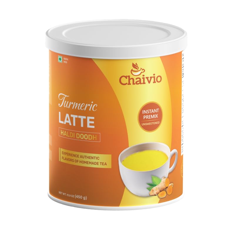Chaivio Masala Chai Tea Latte, Unsweetened Instant Powder, Authentic Chai-with Natural Ingredients, No Preservatives, Tea Powder, Quick and Healthy Chai(1 lb)