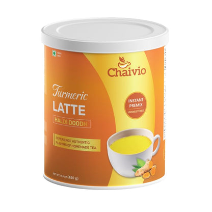 Chaivio Masala Chai Tea Latte, Unsweetened Instant Powder, Authentic Chai-with Natural Ingredients, No Preservatives, Tea Powder, Quick and Healthy Chai(1 lb)
