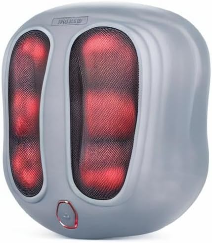 Nekteck Foot Massager with Heat, Shiatsu Heated Electric Kneading Foot Massager Machine for Neuropathy, Plantar Fasciitis, Feet Massage for Pain Relief, Circulation, Ideal Gifts for Man Woman Her Him