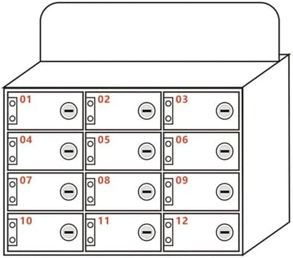 6-30 Slot Acrylic Phone Locker - Durable Charging Station for Classroom, Office, Events | Secure, Organized Storage for Multiple Devices