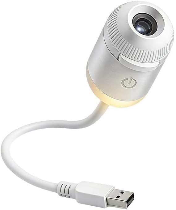 2-in-1 Galaxy Projector Night Light, USB Star Projector with Adjustable Brightness, Mini Galaxy Light Projector for Bedroom Ceiling Wall Room Decor