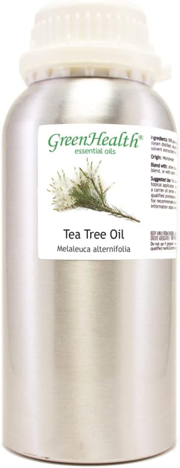 GreenHealth Lavender Essential Oil – 16 fl oz (473 ml) – 100% Pure & Uncut – Aluminum Bottle – Bulk Lavender Oil for Diffuser, Aromatherapy, Candles, Soap & DIY