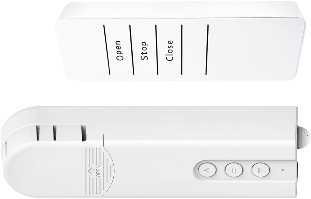 Automatic Curtain Opener and Closer, Motorized Curtains with Remote, Automatic Blind Opener, Automatic Curtain Rod, 2 Type Wireless Connection App Control Voice Assistant Compatible