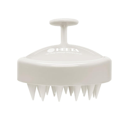 HEETA Scalp Massager Hair Growth, Soft Silicone Scalp Scrubber Shampoo Brush for Exfoliation, Dandruff Removal Head Massage Stress Relax, Wet & Dry Use for Thick Thin Curly Hair Care, Black