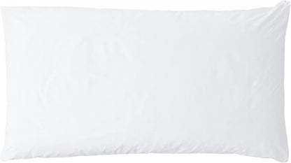 National Allergy Premium 100% Cotton Zippered Pillow Protector - Queen Size - White - 2 Pack - 300 Thread Count - Hypoallergenic Bed Pillowcase with Zipper - Breathable Encasement Cover
