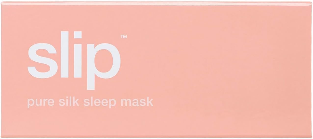 slip Pure Silk Sleep Mask - 100% Mulberry Silk, Ultra Soft & Comfortable, Blocks Light for Restful Sleep| Adjustable Strap for Perfect Fit, Gentle on Skin & Hair (Black - 1 Count Pack of 1)