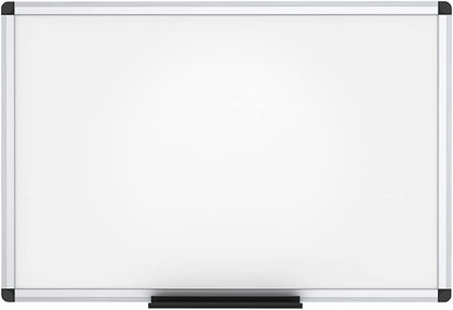 VIZ-PRO Magnetic Dry Erase Board, 36 X 24 Inches, Silver Aluminium Frame