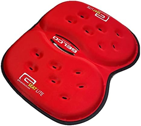 GSeat Lite Travel Gel and Foam Cushion - for Back Pain, Sciatica, Pressure Relief, and Tailbone Discomfort - Promotes Healthy Posture - Ergonomic Comfort - for Car, Commute, Airplane and Travel