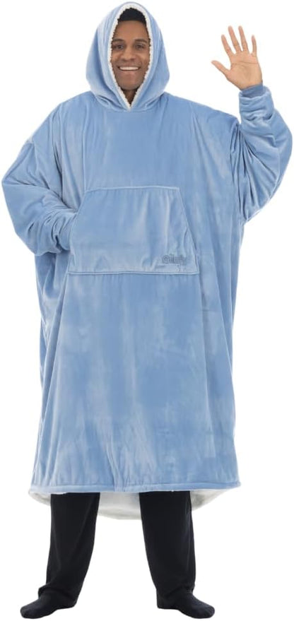 THE COMFY Original | From Shark Tank | Patented | Oversized Sherpa Wearable Blanket Hoodie| Gift for Women & Men | One Size