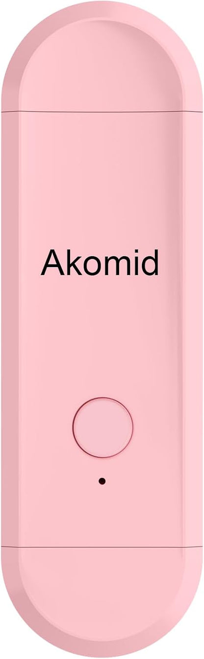 Akomid USB Rechargeable Book Light for Reading in Bed, 8 LEDs Bookmark Style Clip on, Eye-Cared Amber Light Mode for Kids, Blue Light Blocking, Stepless Dimming,Khaki