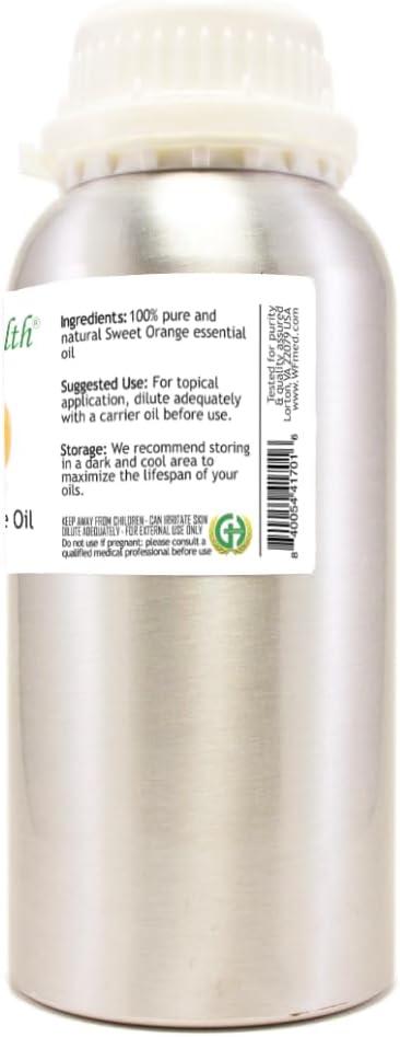 GreenHealth Lavender Essential Oil – 16 fl oz (473 ml) – 100% Pure & Uncut – Aluminum Bottle – Bulk Lavender Oil for Diffuser, Aromatherapy, Candles, Soap & DIY