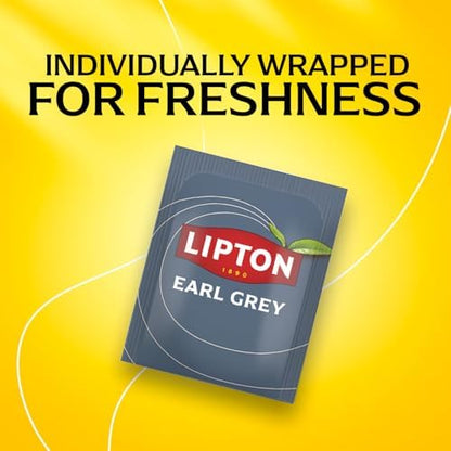 Lipton Earl Grey Black Tea Bags, Italian Citrus Bergamot Flavor, 20 Total Tea Bags