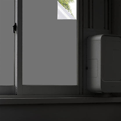 Blackout Window Film, Static Cling Window Tint 100% Light Blocking No-Glue Window Cover for Home Privacy, Room Darkening, Nap Time, Aquarium, Baby Room, Day Sleeping (Matte Black, 17.7x78.7 Inch)