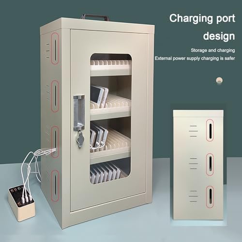 Wall Mounted Cell Phone Jail Lock Box - 15/30/45/60/75 Slots Charging Station for Office, School, Classroom & Factory - Family Time Out Organizer (38x22x33cm/15x9x13in)