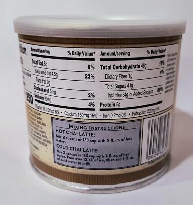Trader Joe’s Spicy Chai Tea Latte Mix, 10 oz (284g) Hot and Cold