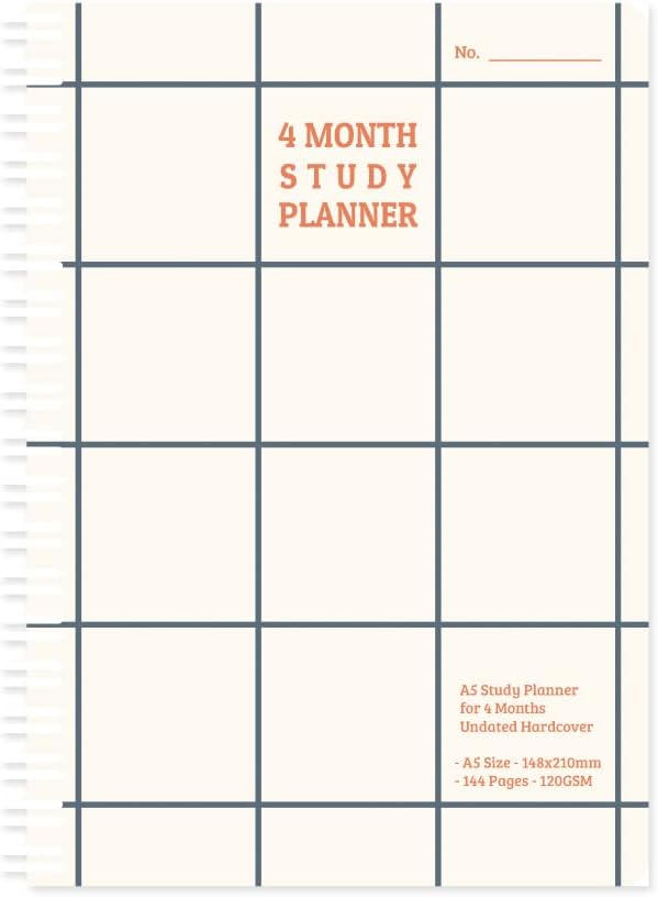 Monolike Basic B5 Monthly + Weekly Planner pad, A SET - Academic Planner, Weekly & Monthly Planner, To-do list, Note pad, Scheduler