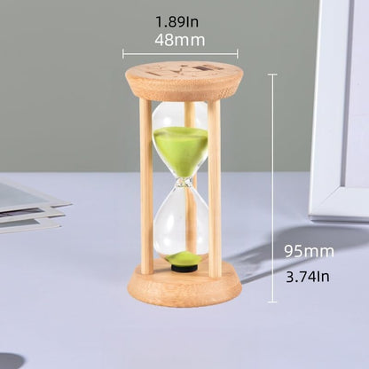 Mini Wooden Sand Timers,100% Bamboo Hourglass Sand Timers 1Min Sandglass Timer for Toothbrush Timer Games Classroom Home Office Cooking(Blue+1Min)
