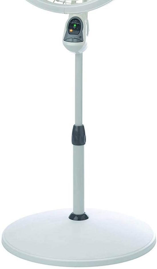 Lasko Oscillating Adjustable Pedestal Stand Fan with Timer and Remote for Indoor, Bedroom, Living Room, Home Office & College Dorm Use, 16 Inch, White, 1646