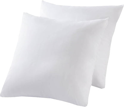 Kingnex 4 Pack Waterproof Down Feather Proof Pillow Protectors with Zipper 20x20 Zippered Pillow Covers for Square Throw Pillow