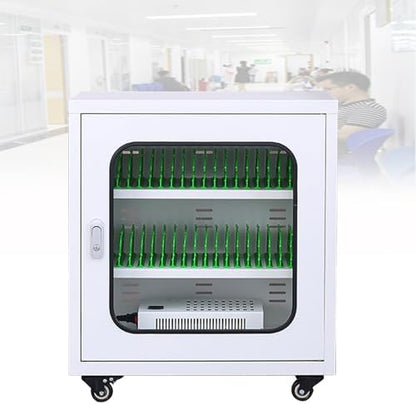 Wall-Mounted Phone Locker Charging Station - Secure Device Storage with USB Charging for Schools, Churches, AirportsPublic Spaces,White-6Slots