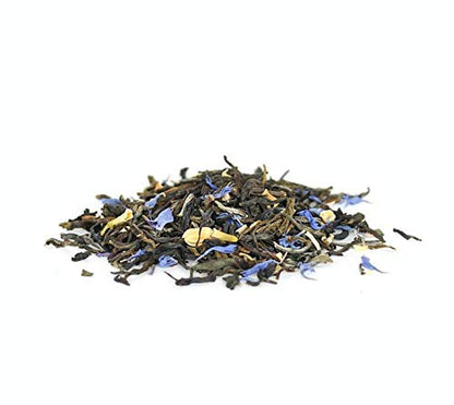 JusTea PURPLE JASMINE Loose Purple Tea, 40+ Cups Tin + Spoon, 2/5 Caffeine