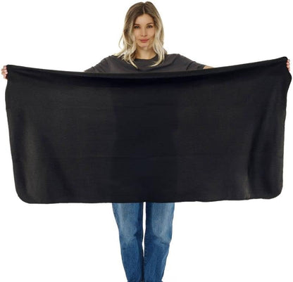 Lewis N. Clark Ultimate Comfort Set + Portable Travel Kit for Airplane, Includes Inflatable Pillow + Zippered Carrying Case, Cozy Fleece Blanket, Eye Mask for Sleeping & Foam Ear Plugs, Black