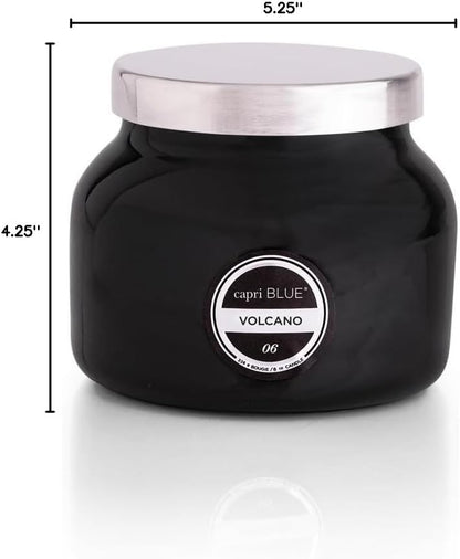 Capri Blue Volcano Scented Candles - Luxury Glass Jar Candles for Home Scented with Tropical Fruit & Sugared Citrus - Soy Wax Blend - Blue Color (19 oz)