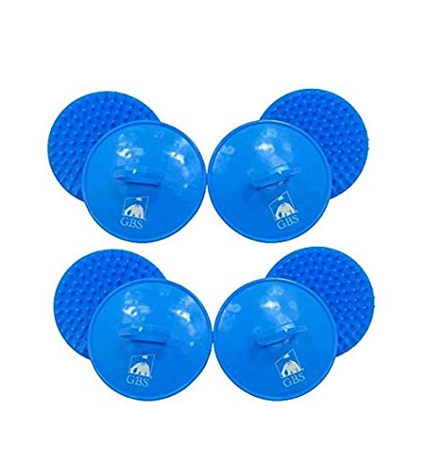 G.B.S Gents Dandruff Cleaning Scalp Brush 2 Pack – Silicone Shampoo Scrubber for Hair & Scalp Massage, Exfoliating Wet Dry Hair Care, Red
