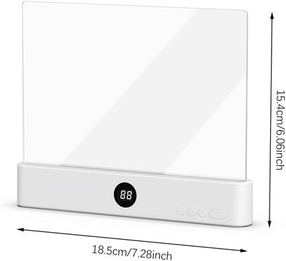 LED Book Light and Night Light 2 in 1, 3 Color Temperatures & Stepless Dimming, USB Rechargeable Reading Light with Timer for Night Reading (White)