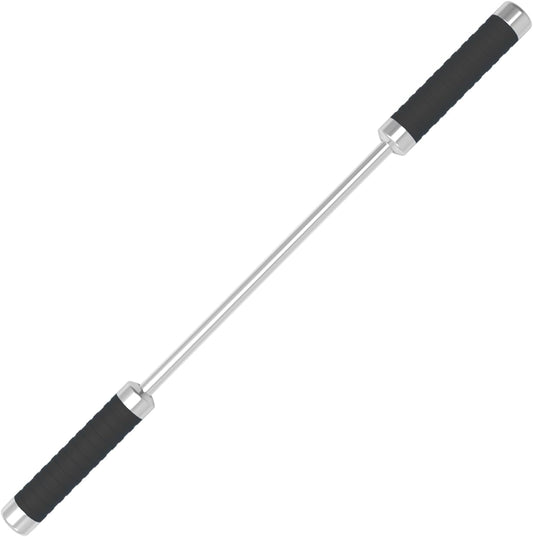 Stainless Steel Muscle Roller Stick for Legs with Silicone Grip and Ball Bearing Foot Roller for Athletes - Massage Roller Stick