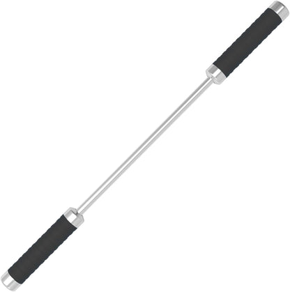 Stainless Steel Muscle Roller Stick for Legs with Silicone Grip and Ball Bearing Foot Roller for Athletes - Massage Roller Stick