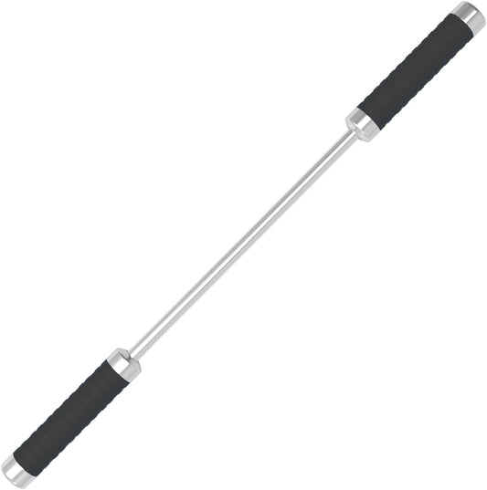 Stainless Steel Muscle Roller Stick for Legs with Silicone Grip and Ball Bearing Foot Roller for Athletes - Massage Roller Stick