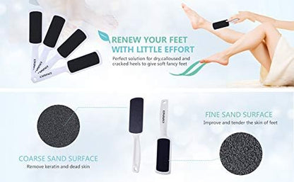 Pedicure Foot Rasp File Callus Remover, Double-Sided Colossal Foot Rasp Foot File And Callus Remover For Dead Skin (Pack of 4)