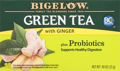 Bigelow Tea Green Tea with Mint, Caffeinated Tea with Green Tea and Peppermint, 20 Count (Pack of 6), 120 Total Tea Bags