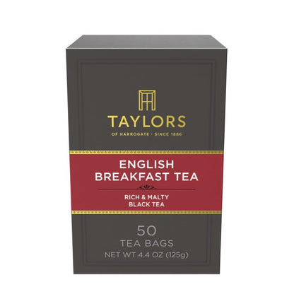 Taylors of Harrogate English Breakfast Black Tea, 50ct (Pack of 6)