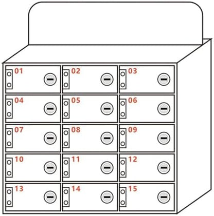 6-30 Slot Acrylic Phone Locker - Durable Charging Station for Classroom, Office, Events | Secure, Organized Storage for Multiple Devices