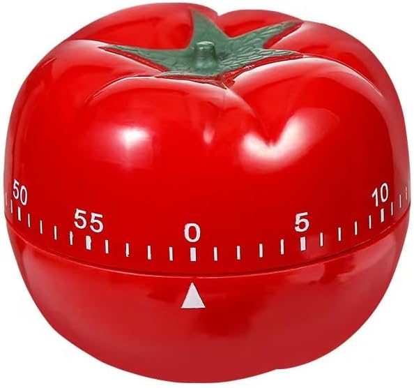 Mechanical Kitchen Timer, Red, 60 Min Countdown
