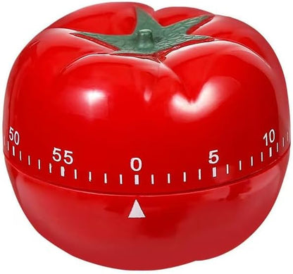 Mechanical Kitchen Timer, Red, 60 Min Countdown