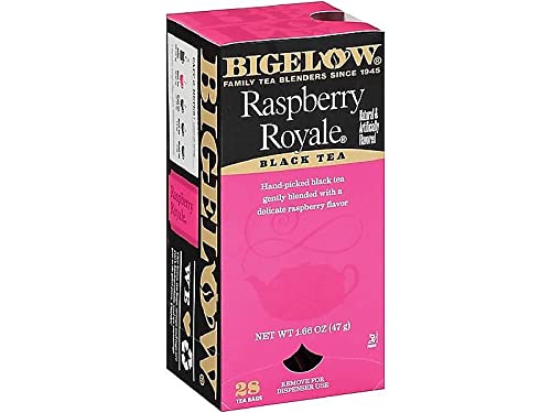 Bigelow Tea 003401 Raspberry Black Tea, Raspberry, 0.34 lbs, 28/Box