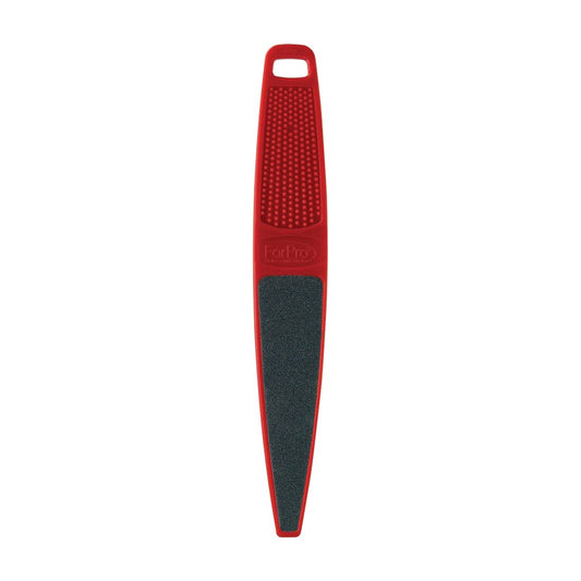 ForPro Professional Collection Red Panda Foot File, 60/100 Grit, Double-Sided Pedicure File for Feet and Heels, 10.5” L (Pack of 6)