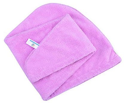HOPESHINE Hair Towel Twist Microfiber Bamboo Fabric Women's Soft Shower Towels for CurlyHair Turban Wrap Drying Cap Great Gift for Girls 3-Pack