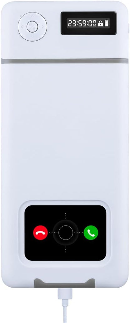 Phone Lock Box with Timer,Phone Lock Box,90 Days of Continuous Use,Quiet Mode,2 Charging Ports,Excessive Games,Mobile Phone Addiction