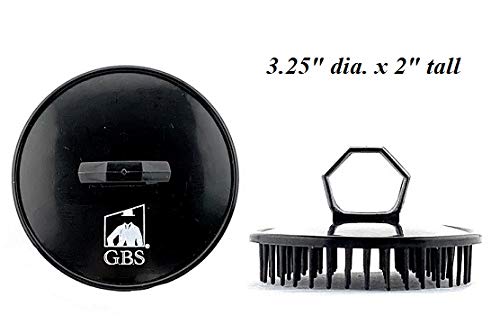 G.B.S Gents Dandruff Cleaning Scalp Brush 2 Pack – Silicone Shampoo Scrubber for Hair & Scalp Massage, Exfoliating Wet Dry Hair Care, Red