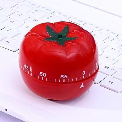 Mechanical Kitchen Timer, Red, 60 Min Countdown | Loud Alarm for Cooking, Easy to Use, Battery-Free