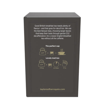Taylors of Harrogate Decaffeinated Breakfast Tea, 50ct (Pack of 6)
