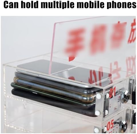6-30 Slot Acrylic Phone Locker - Durable Charging Station for Classroom, Office, Events | Secure, Organized Storage for Multiple Devices