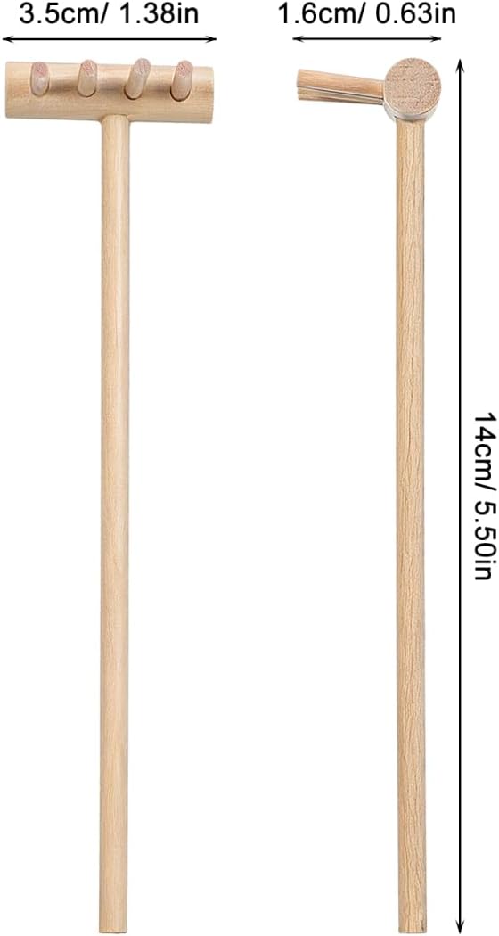 Garneck 64Pcs Mini Zen Garden Rakes Bamboo Sand Rake Set for Desktop Trays